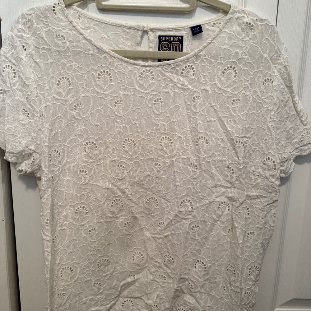 Superdry Lined Crochet Top